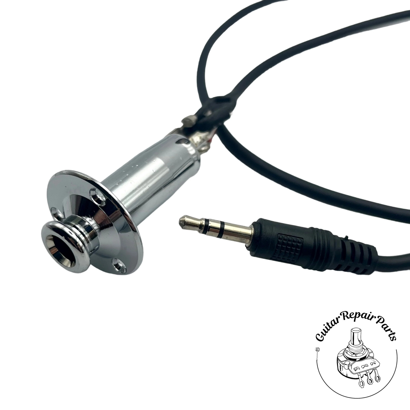 Taylor Guitars 84814 Prewired Endpin Jack Assembly 25″ For ESB System – Chrome