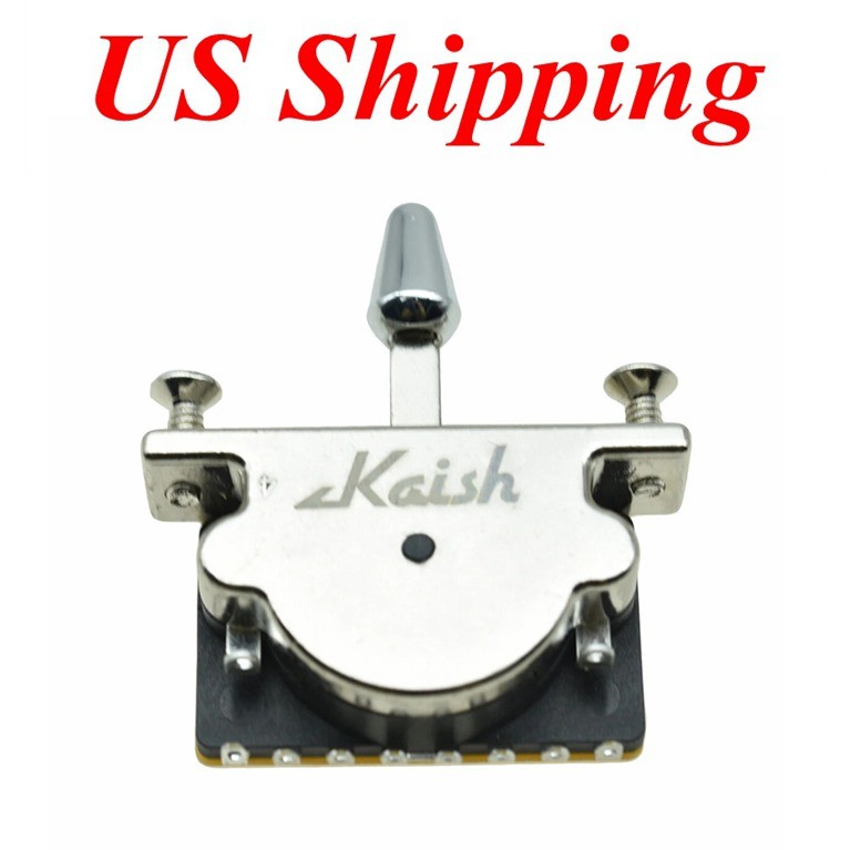 Heavy Duty 5 Way Guitar Pickup Lever Switch with Chrome Tip