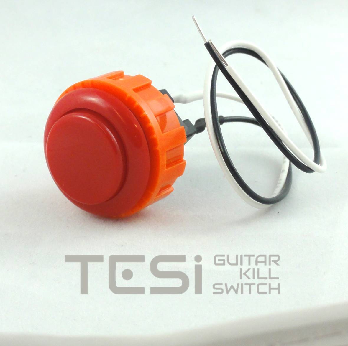 Tesi DITO Screw-In 24MM Momentary Arcade Push Button Guitar Kill Switch – Red