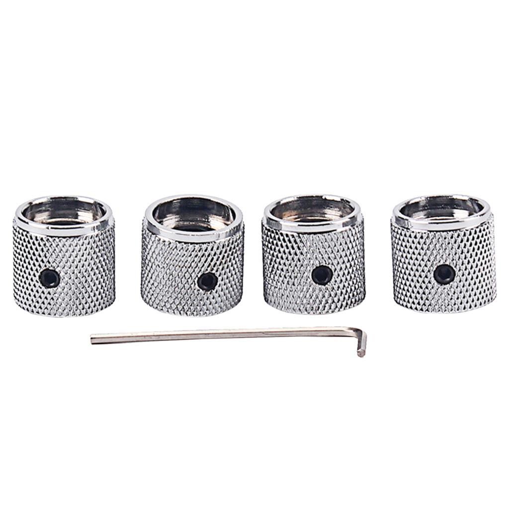 4pcs Iron Volume Dome Knob Button Replacement