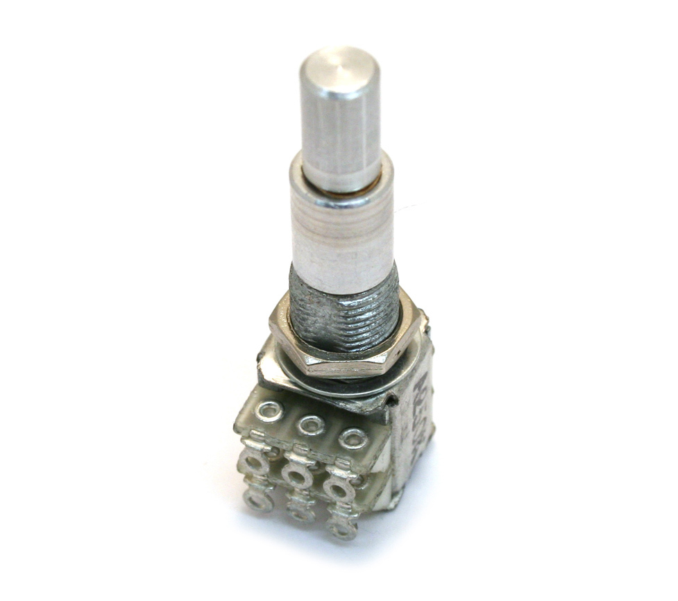 (1) 500k/500k Audio Taper 6mm/8mm Concentric Guitar/Bass Control Pot EP-4486-000