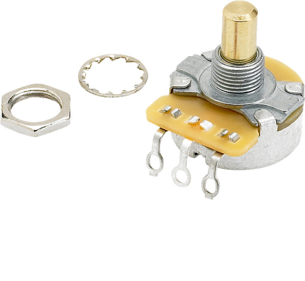 Fender Pure Vintage 250K Solid Shaft Potentiometer with Mounting Hardware