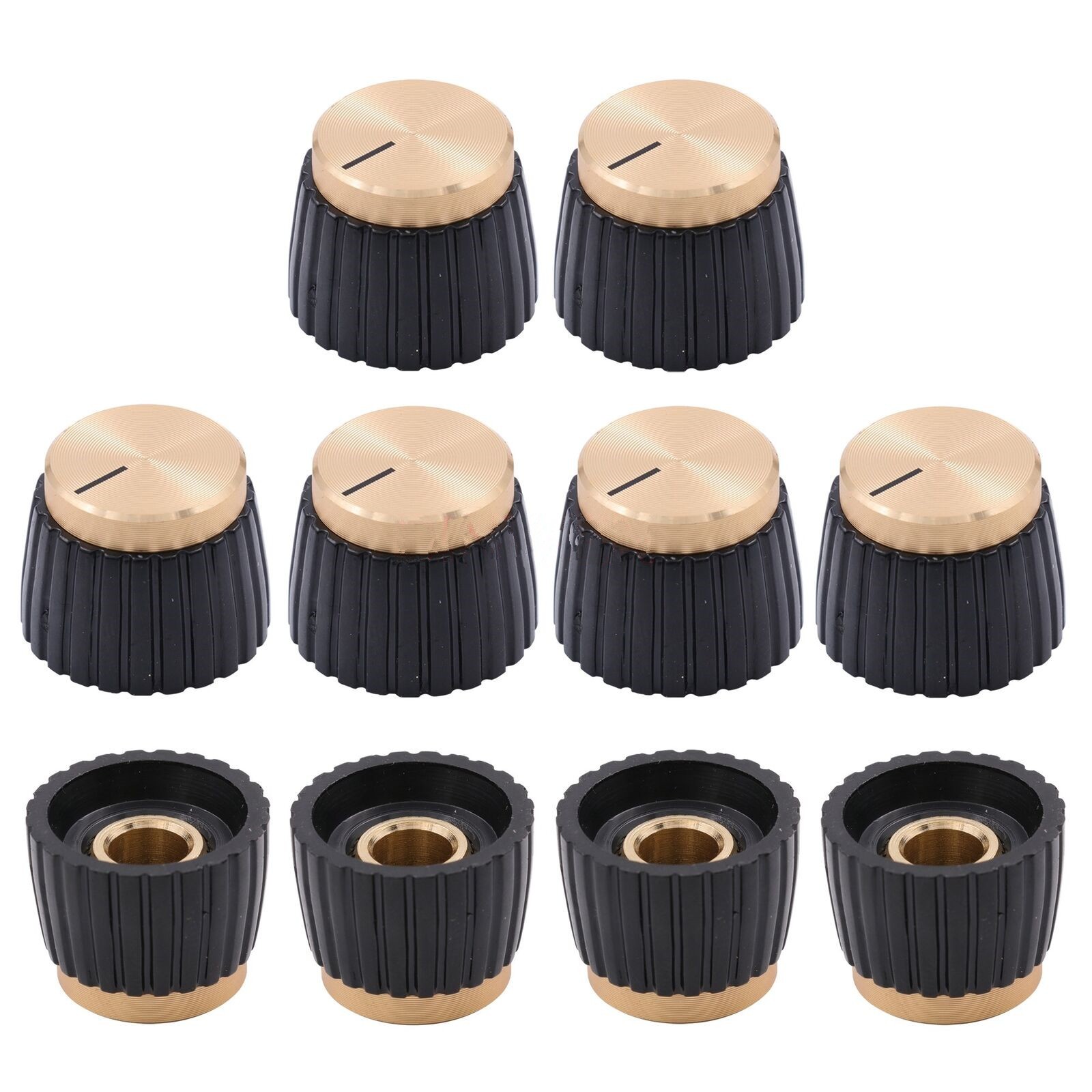 10* Aluminum Plastic Pointer Knobs 20*16mm For Marshall AMP Guitar Effect Pedal/
