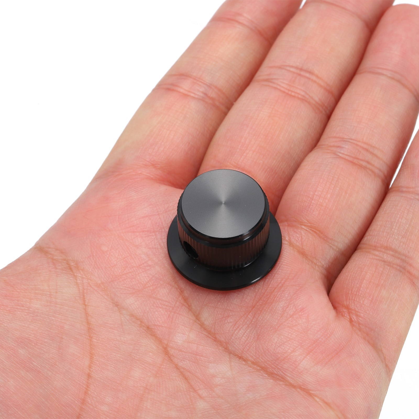 4 x Aluminium Potentiometer Knobs Control Knob 24mm for Guitar Amplifier Black