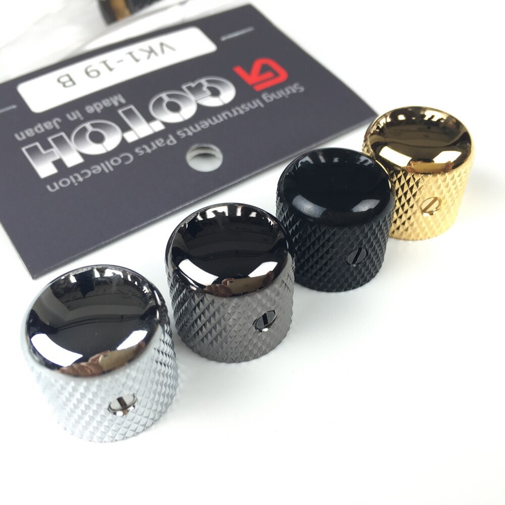 1 Pcs GOTOH Electric Tone And Volume Metal Control Cap 19MM*18.4MM*6.0MM VK1-19