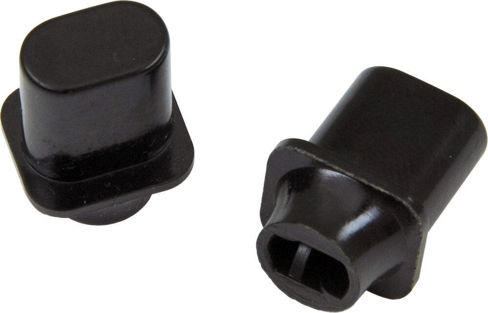 Genuine Fender Telecaster/Tele Guitar BLACK TOP HAT Switch Tip Knobs – Set of 2
