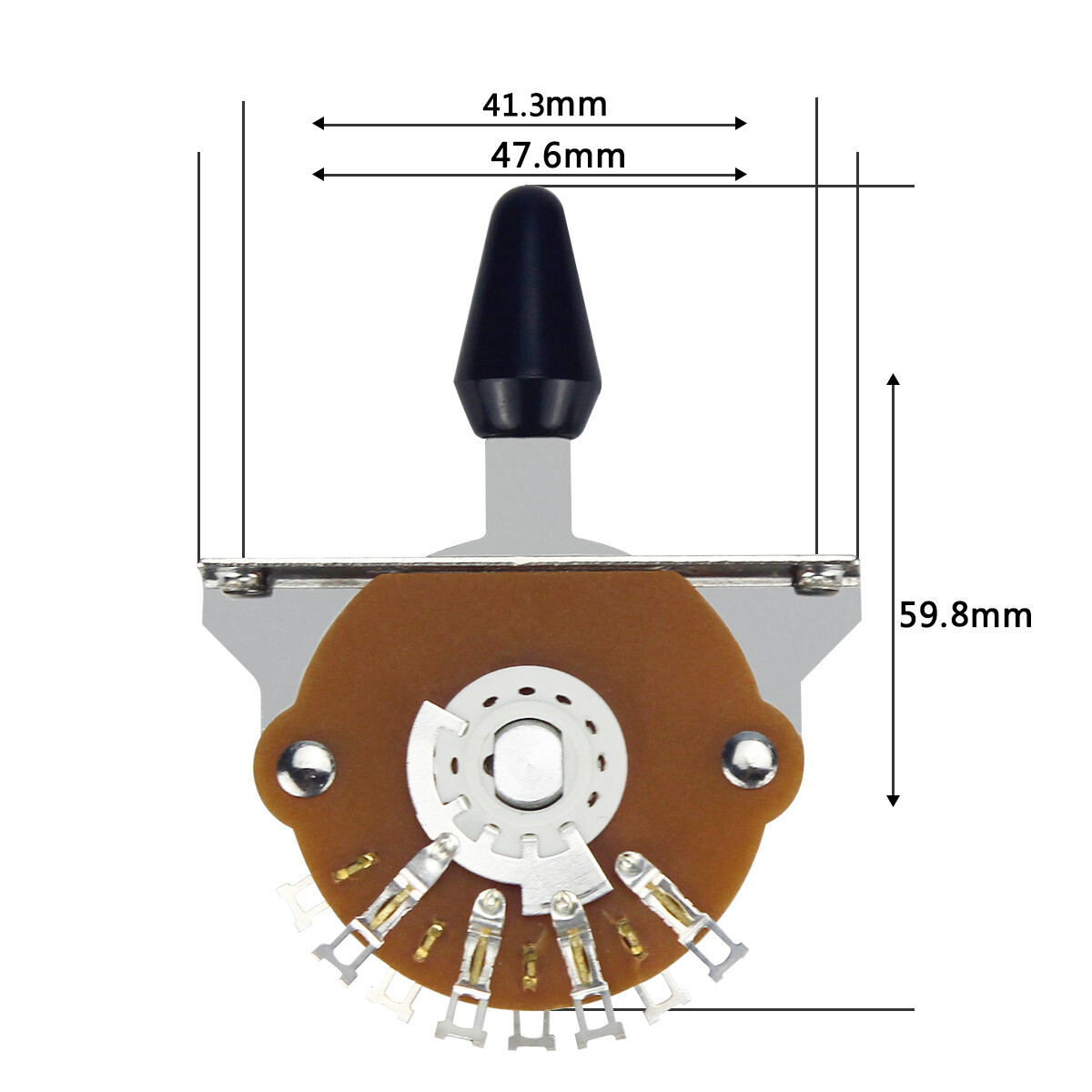 FLEOR 5-Way Pickup Selector Switch Electric Guitar Switch w/ 2 Tips FD Guitar