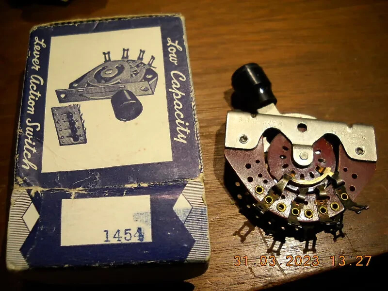 FENDER TELECASTER SWITCH 1952 CENTRALAB 1454 EARLY 50’s! NOS IN BOX