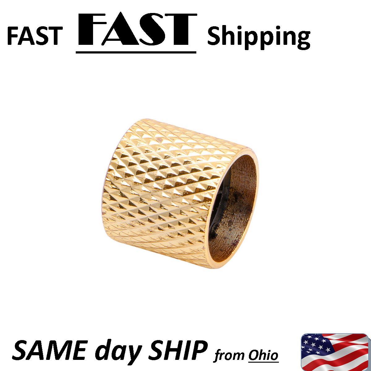 Gold Plated Metal Tone Volume Control Knob Chrome For Electric Guitar Bass Parts