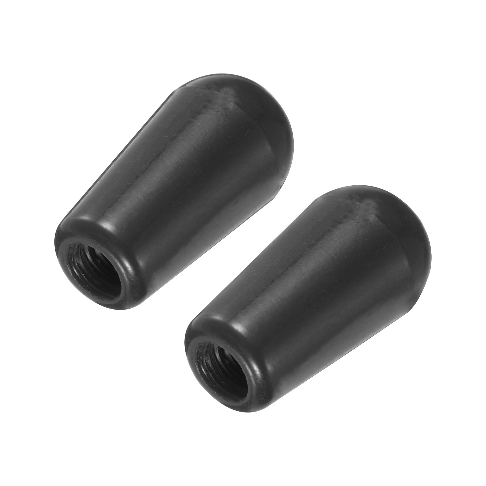 2 Pcs Black Guitar 3 Way Pickup Switch Tip M3.5 Plastic Toggle Switch Knobs Cap