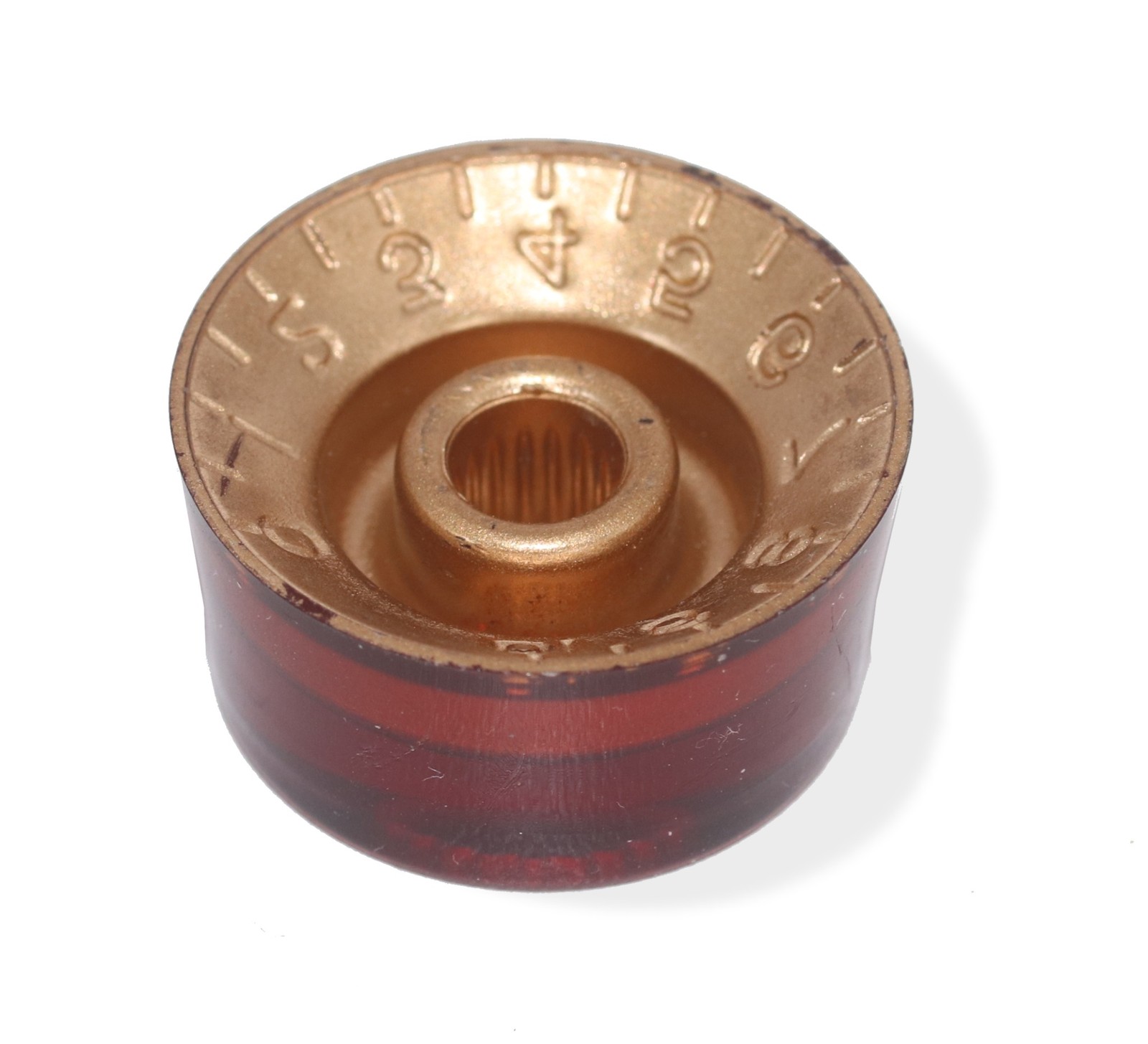 Knob Speed Style amber 6mm 24 spline Package of 2