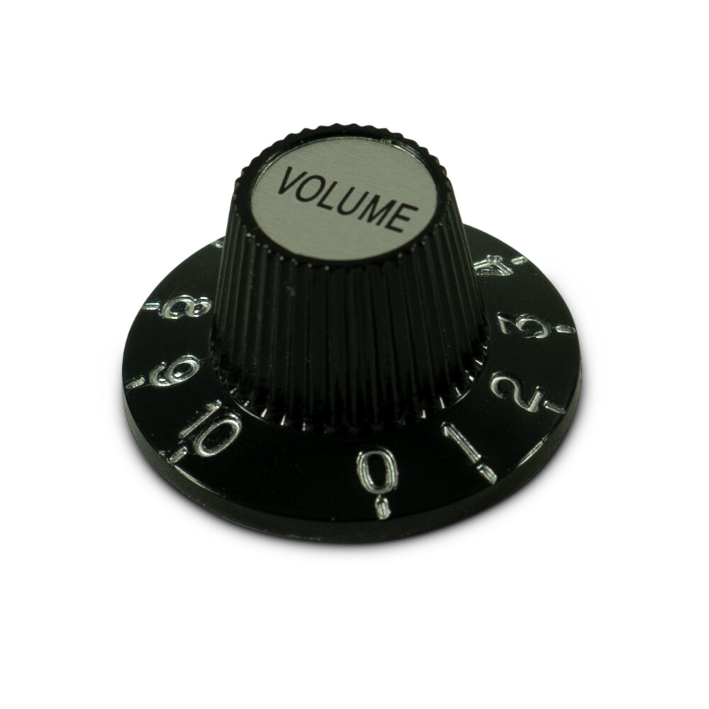 Vintage Kluson® “Witch Hat” BLACK USA Guitar VOLUME Knob (1) New in Package