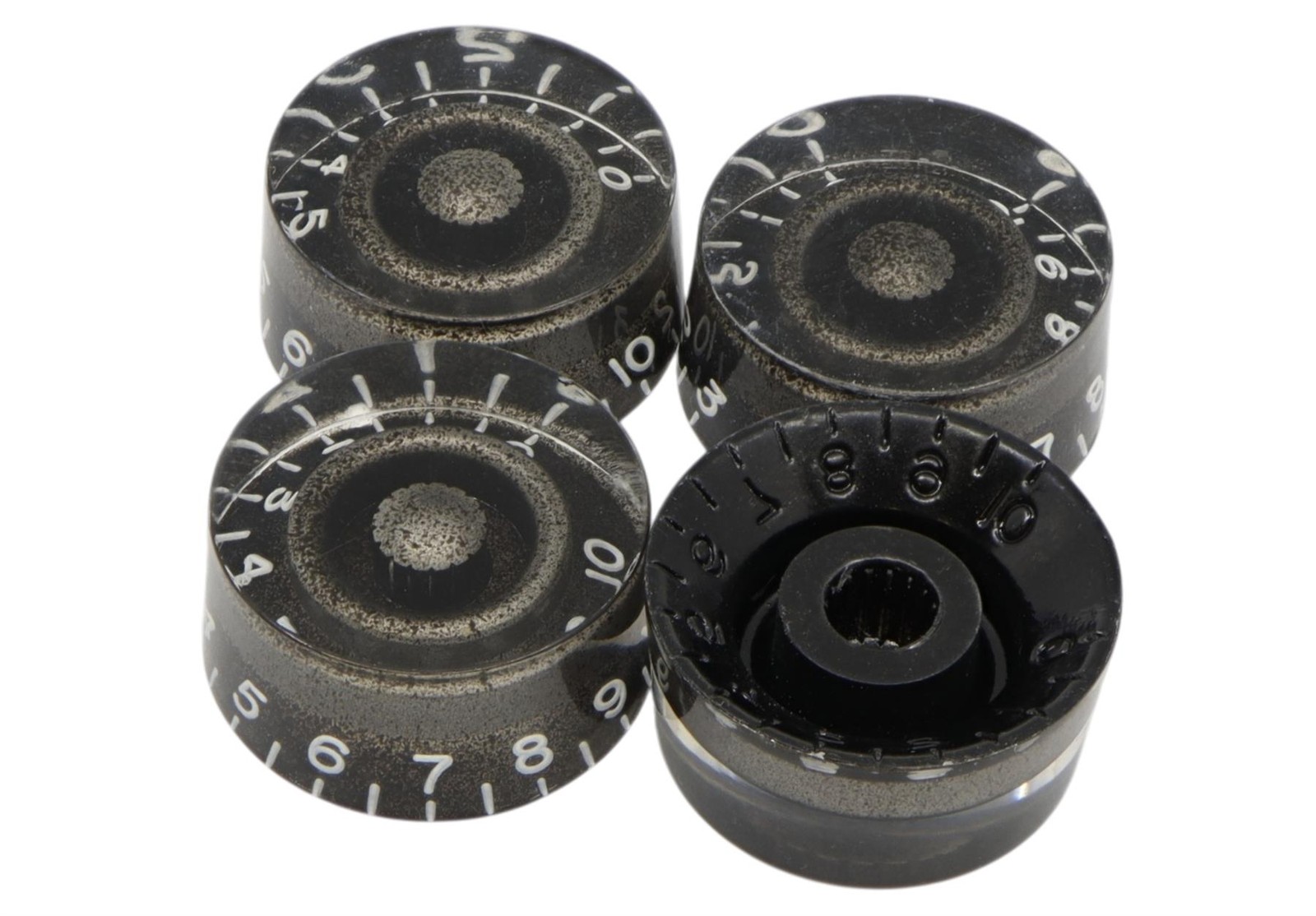 Speed Knobs Oxidized Silver w/ embossed numbers, recessed bottom – Universal