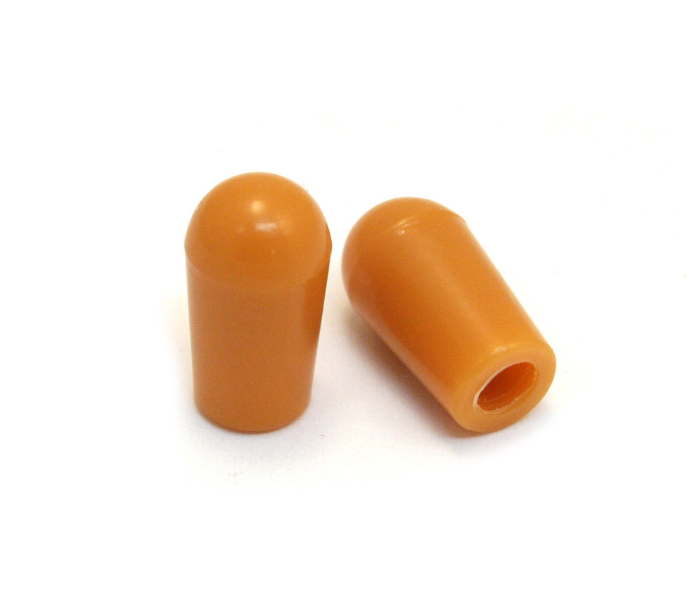 (2) Amber SAE Switch Tips for USA Gibson Les Paul/ES/SG® Guitar/Bass SK-0040-022