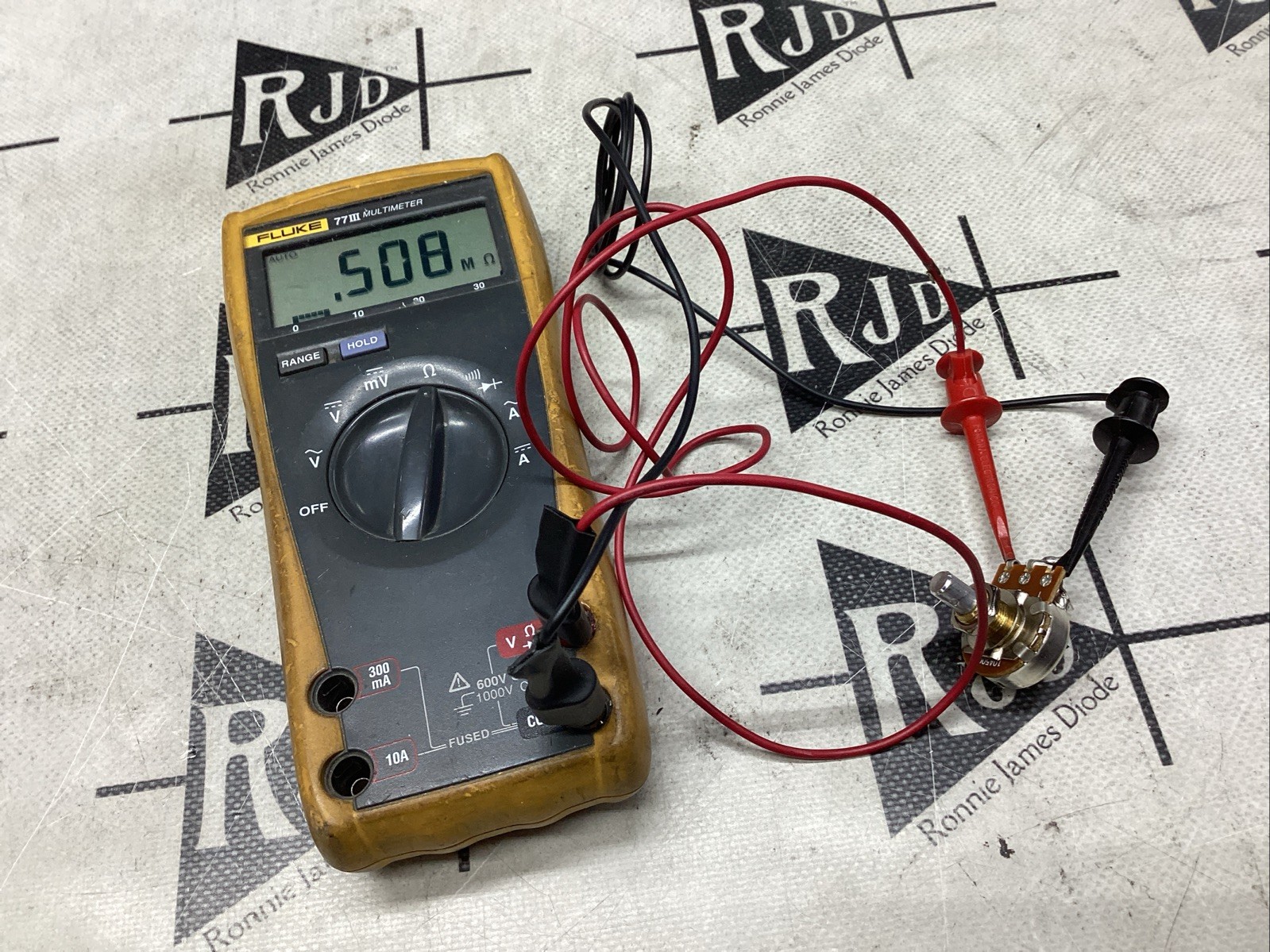 EVH Low Friction 500k Potentiometer Solid Shaft Pot