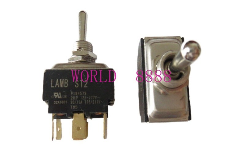 2pcs E194579 LAMB ST2 6 pins 3 gears, toggle power switch 15A