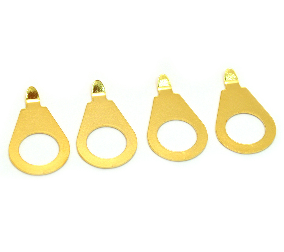 (4) Gold Knob Pointers for Vintage Gibson® Guitar/Bass EP-0077-002