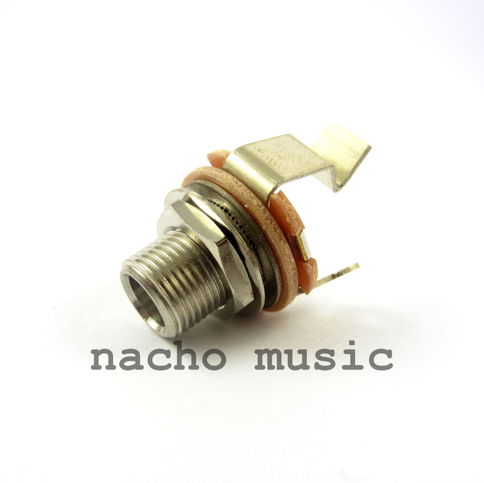 Switchcraft L11 1/4″ Long Thread Mono Jack w/ Short Ground for Vintage Gibsons