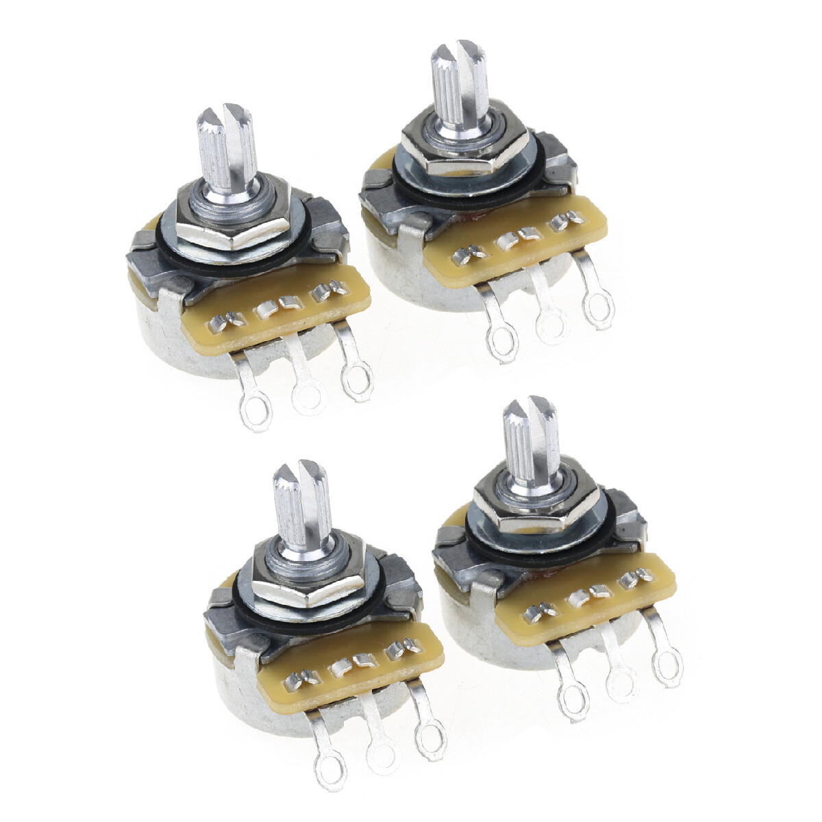 CTS 450 A250K Audio Taper Split Shaft Fine 24 Spline Pot Potentiometer Set of 4