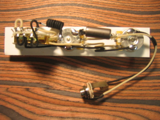 Wiring Harness for Telecaster – 4-Way Mod: CTS, .047uf K40Y-9 PIO, Oak 4-Way