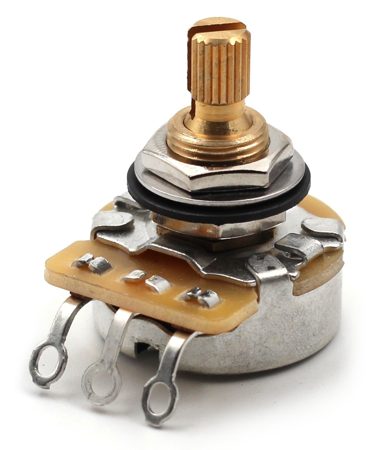 1X CTS TAOT CUSTOM 500K SHORT Split Shaft Audio Taper Pot – 10% Tolerance
