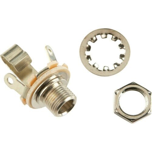 NEW – Genuine Fender 1/4″ Output Jack With Hardware, #002-1956-049