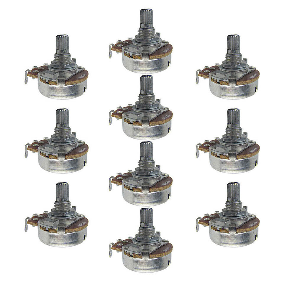 USA A250K Guitar Bass Pots Potentiometer Short Shaft Audio Tone Control 20pcs