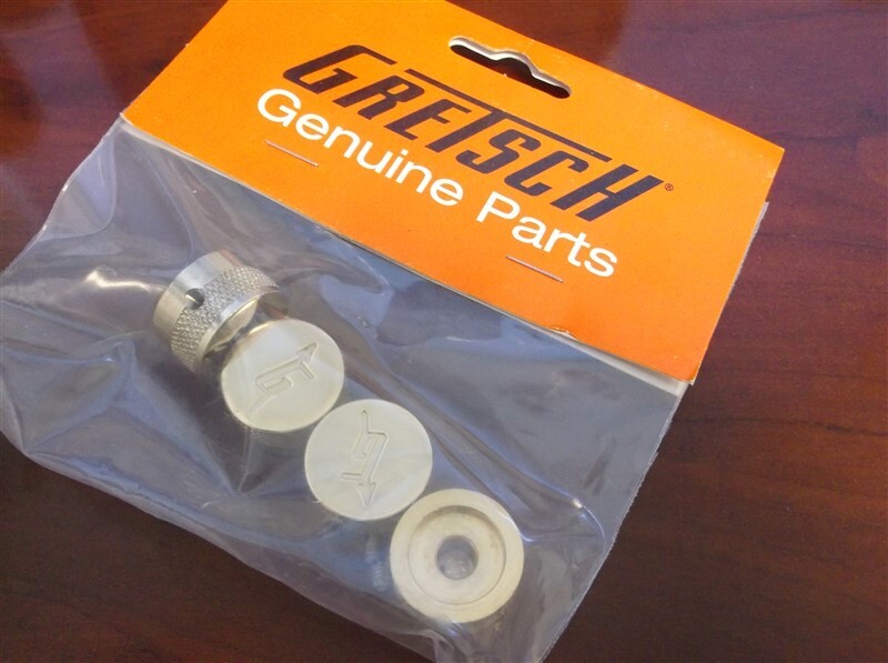 NEW – Genuine Gretsch “G” With Arrow Knobs (4) – GOLD, 922-1022-000