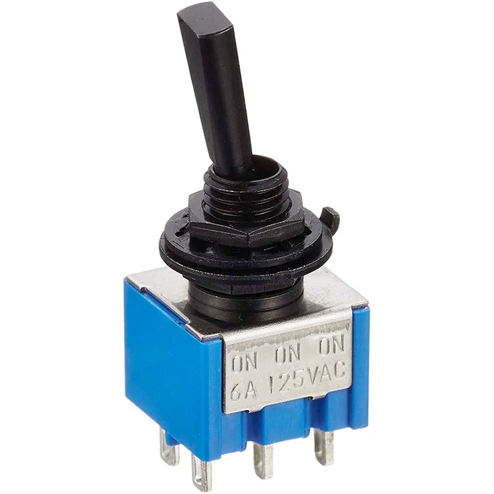 NEW (1) On-On-On Mini Switch DPDT 3-way Bass or Guitar – Made in Japan – BLACK