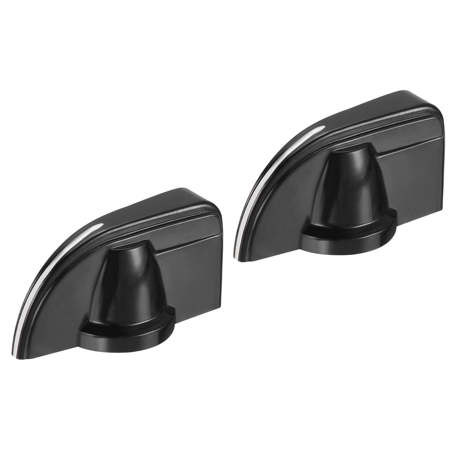 Potentiometer Knobs Bakelite 20x20mm 6mm Hole with 2PCS Screws Black 2PCS Handle
