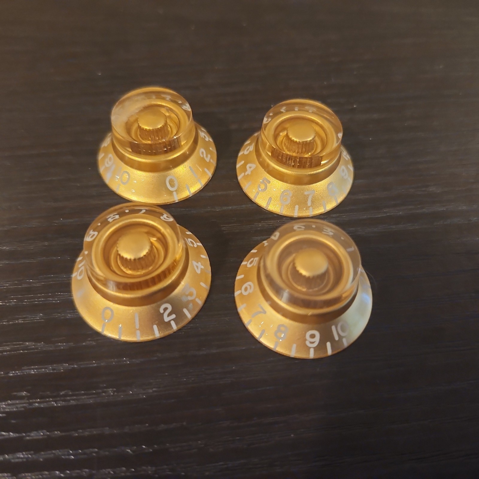 Genuine Gibson Les Paul Guitar Gold Knobs Set (×4) 2020s