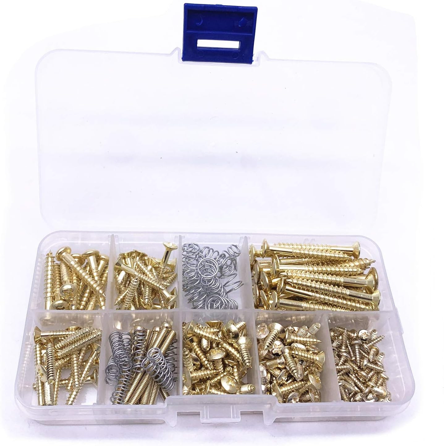 248 Pc Guitar Screw Kit Assortment Set Mounting Hardware Springs Tweezers