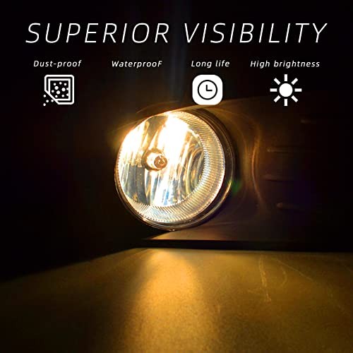 Fog Lights Compatible With 2011-2019 Journey Fog Lamps With Switch and Ver.1