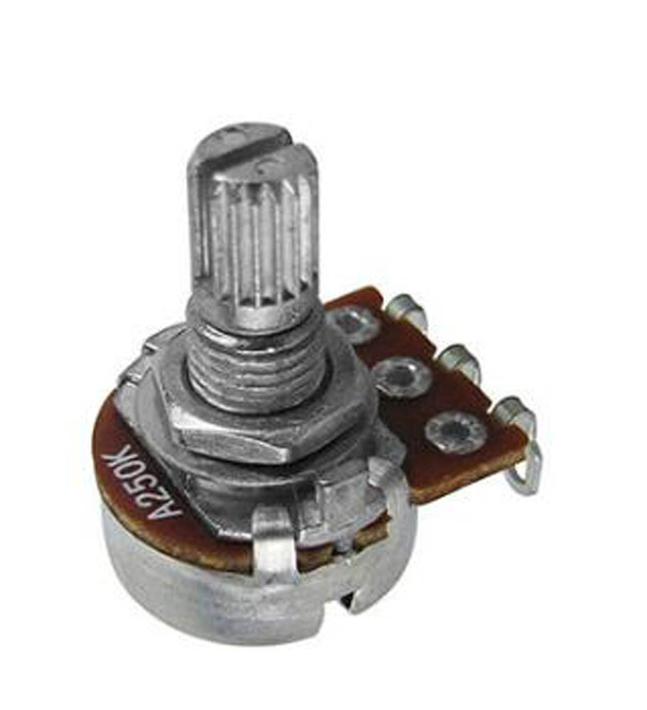 USA A250K Guitar Bass Pots Potentiometer Short Shaft Audio Tone Control 20pcs