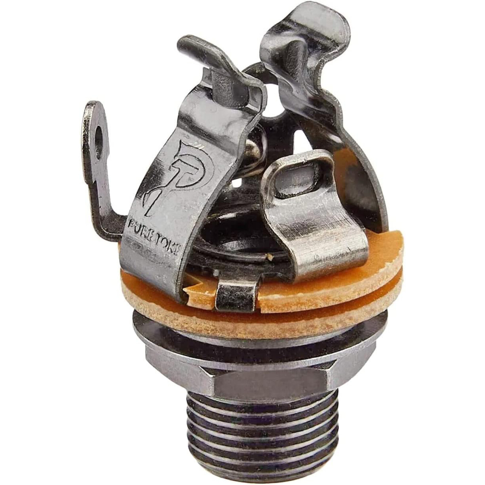 Pure Tone PTT1BN Mono Multi-Contact 1/4″ Guitar Output Jack, Black Nickel