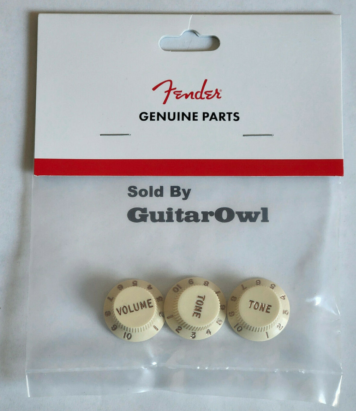 Fender Guitar Stratocaster Aged White Control Knobs 0991369000 FREE SHIPPING