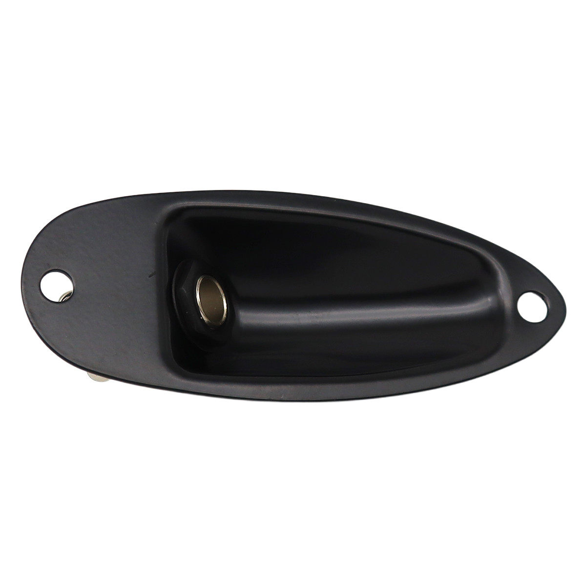 1 Pcs Boat Style Mono Output Socket Jack for ST SQ Style Electric Guitar Black