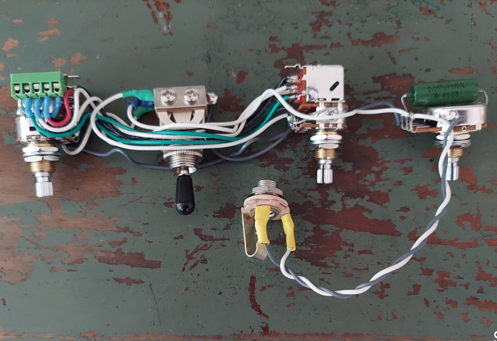 Solderless BC Rich Mockingbird Wiring Harness 2 Vol 1 Tone 3 Way Toggle