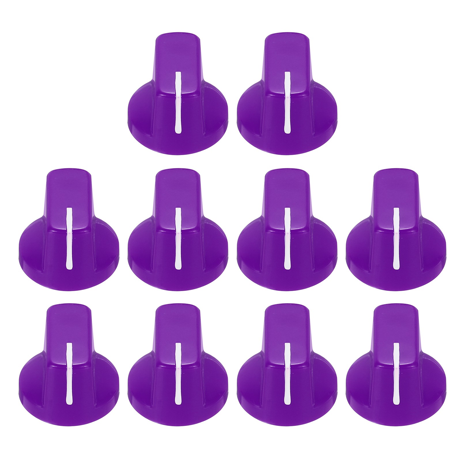 10pcs Purple Guitar Effect Pedal Knob, 9/16″ Plastic Electric Guitar Knobs