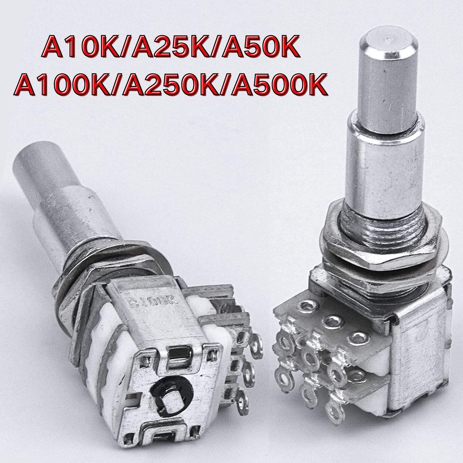 Guitar Bass Alpha Stacked Dual Concentric Potentiometer(POT) Center Detent