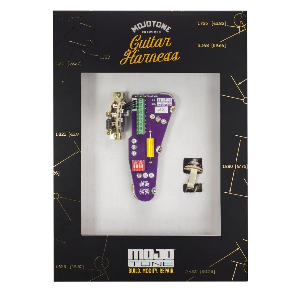 Mojotone Solderless Convertible Strat Wiring Harness (250K Pots) (Open Box)