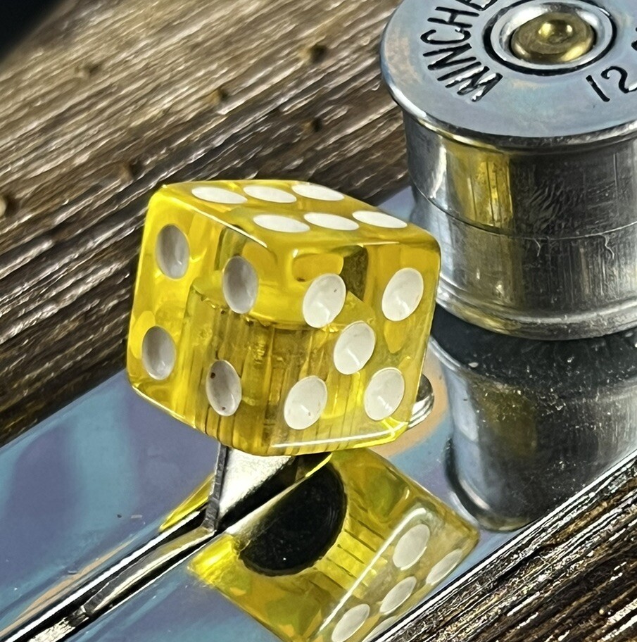Kinnatone Yellow Dice Strat Or tele switch tip Blade Style for Fender, PRS Other