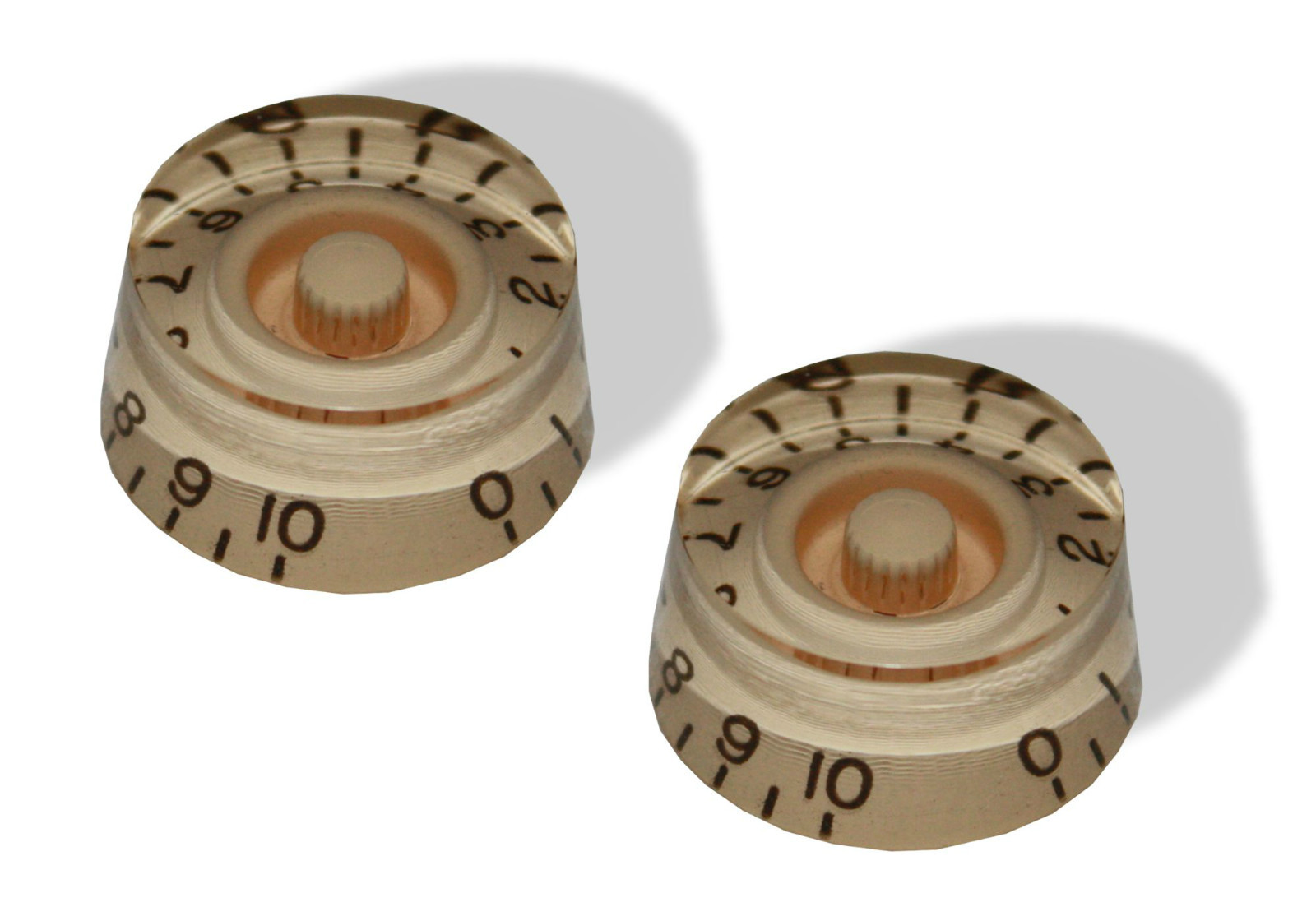 Guitar Knob Speed Style Cream 6mm Package of 2 Bitterroot 0811292CM-2P