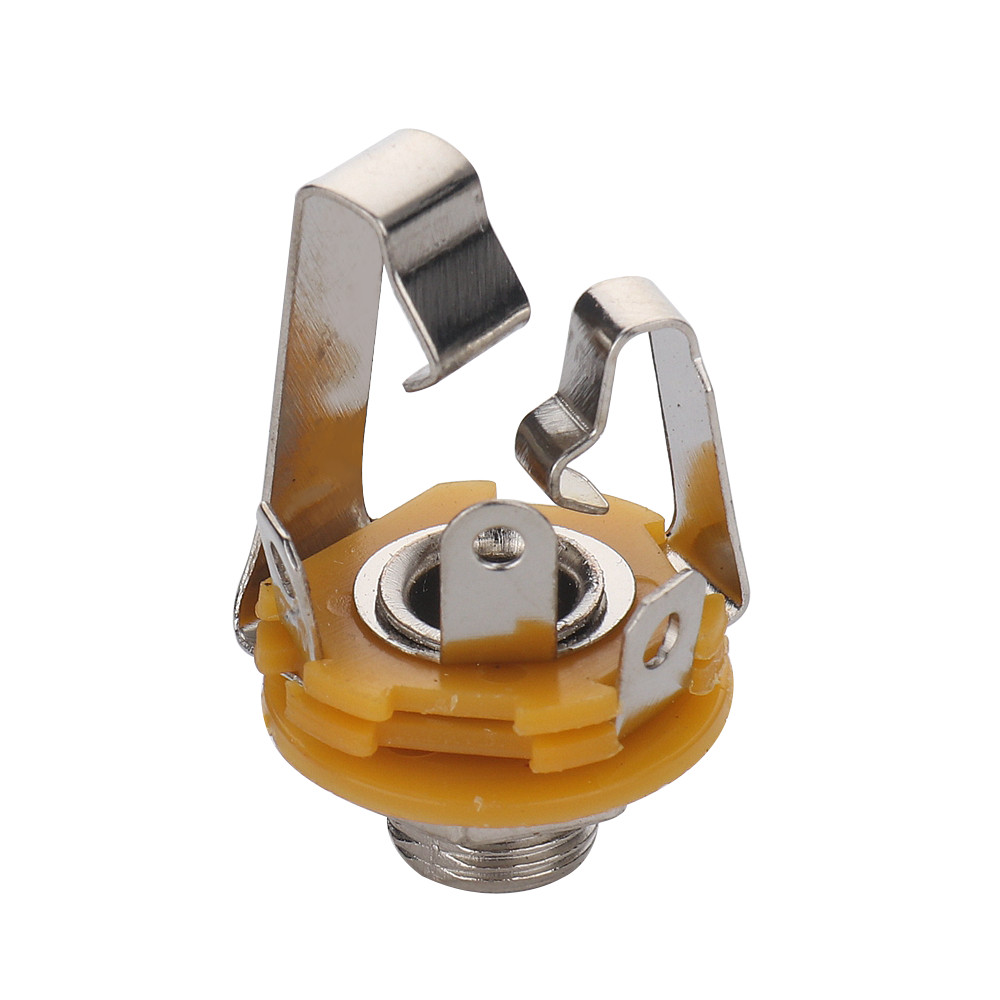 6.35mm (1/4″) Guitar Jack Bass Jack,Stereo 3-Conductor Output Socket Jack(5 Pcs)
