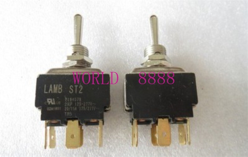 2pcs E194579 LAMB ST2 6 pins 3 gears, toggle power switch 15A