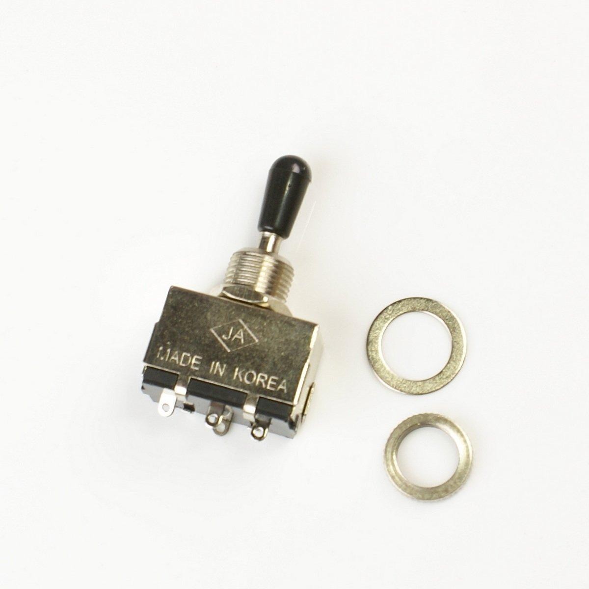 3 Way Toggle Switch Pickup Selector For Electric Guitar, Premium Box Style/Black