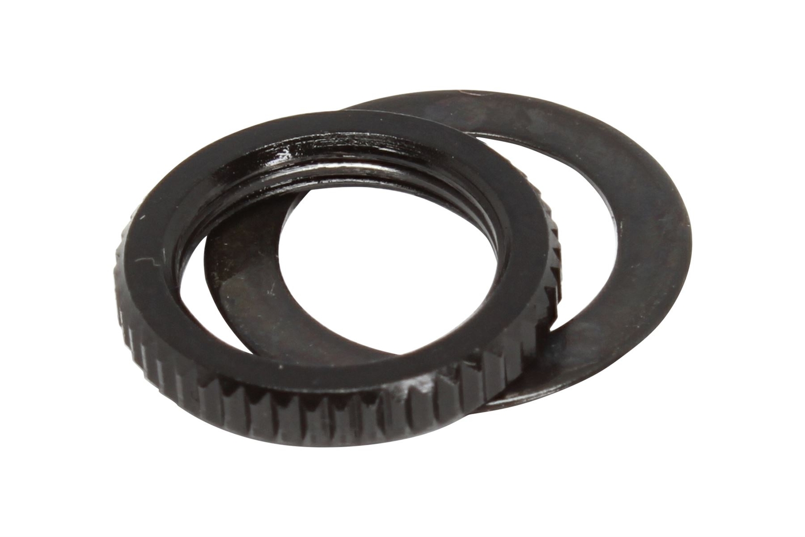 Toggle Switch Nut and Washer US Fine Knurl for Switchcraft Toggle Switch – Black