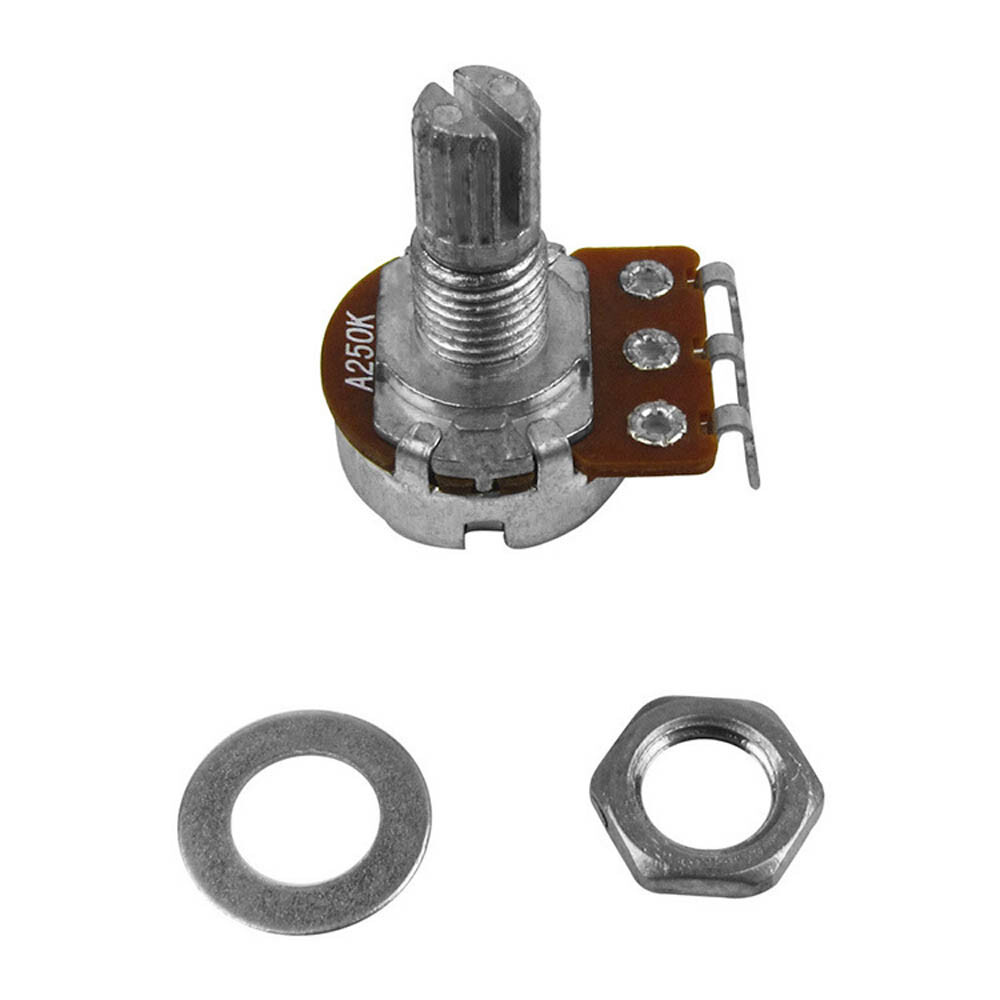 USA A250K Guitar Bass Pots Potentiometer Short Shaft Audio Tone Control 20pcs