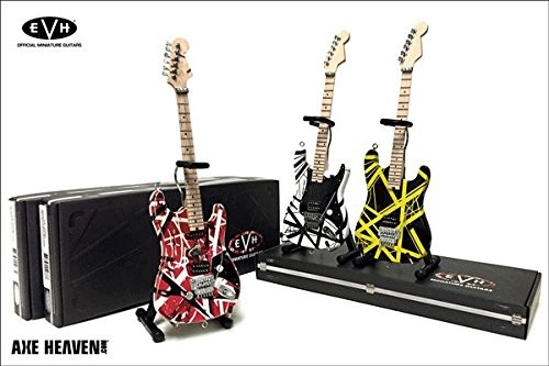 Minature Guitars Black & White Mini Replica Guitar (EVH003)