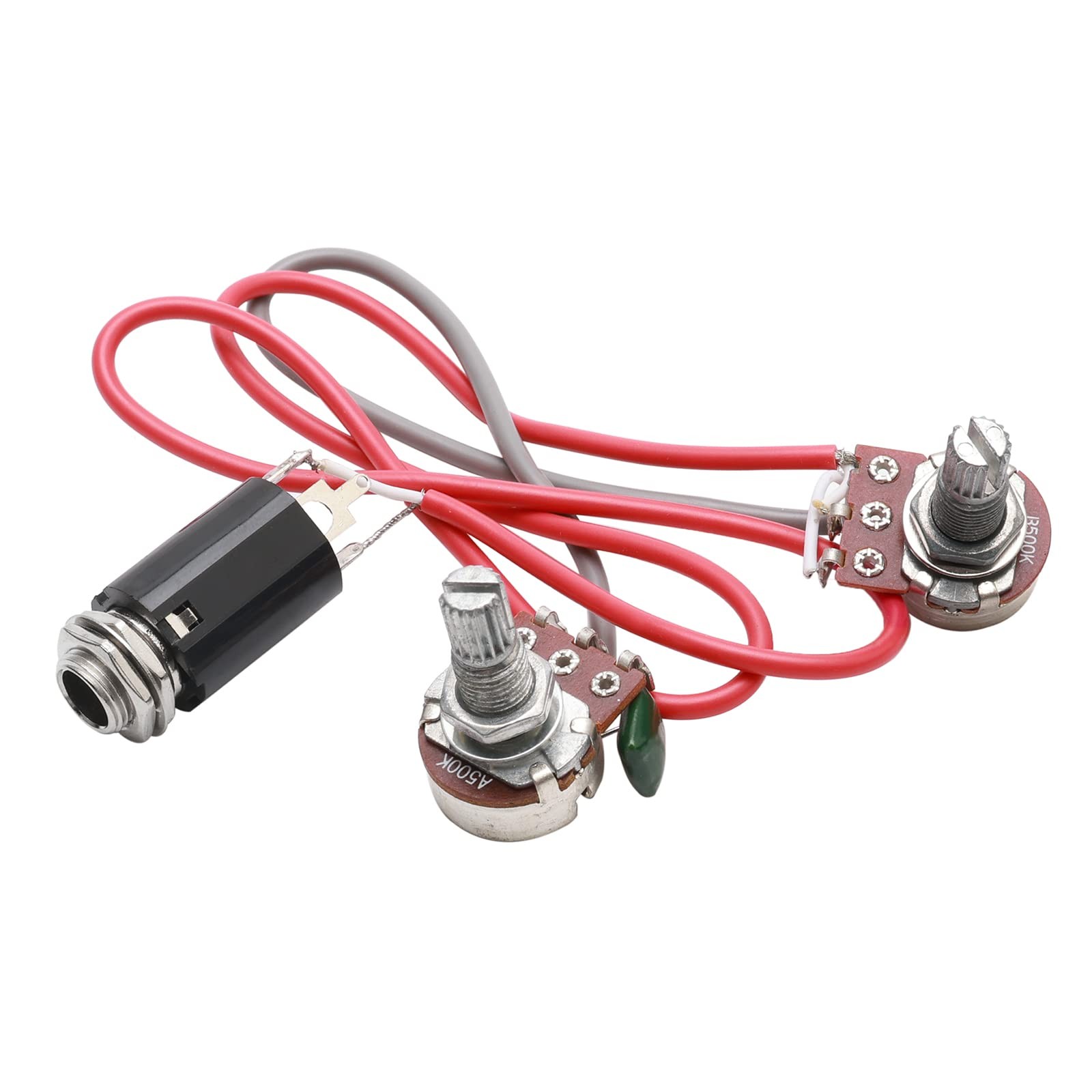Prewired Electric Guitar Wiring Harness Kit A500k B500K Pots Toggle Switch Fo…